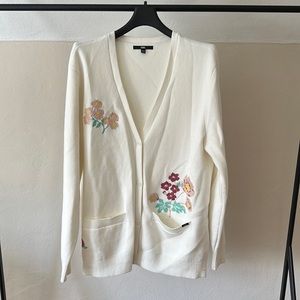 VANS FLORAL EMBROIDERED CARDIGAN